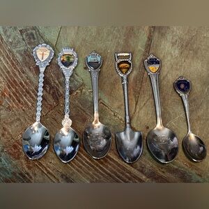Silver Collectible Souvenir Spoon Set